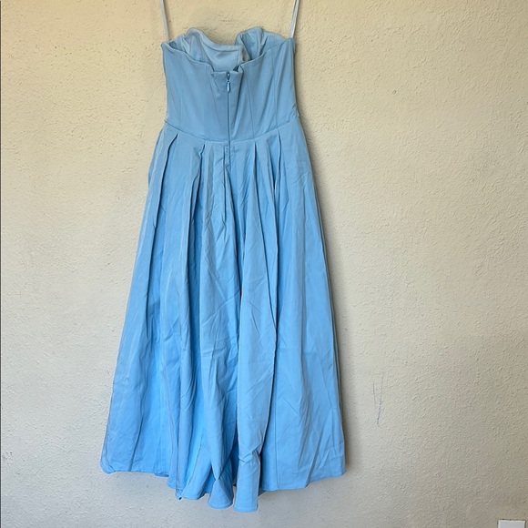 House of CB Audrey Tuscan blue Strapless‎ Midi sundress dress size XL NWOT - Picture 5 of 16